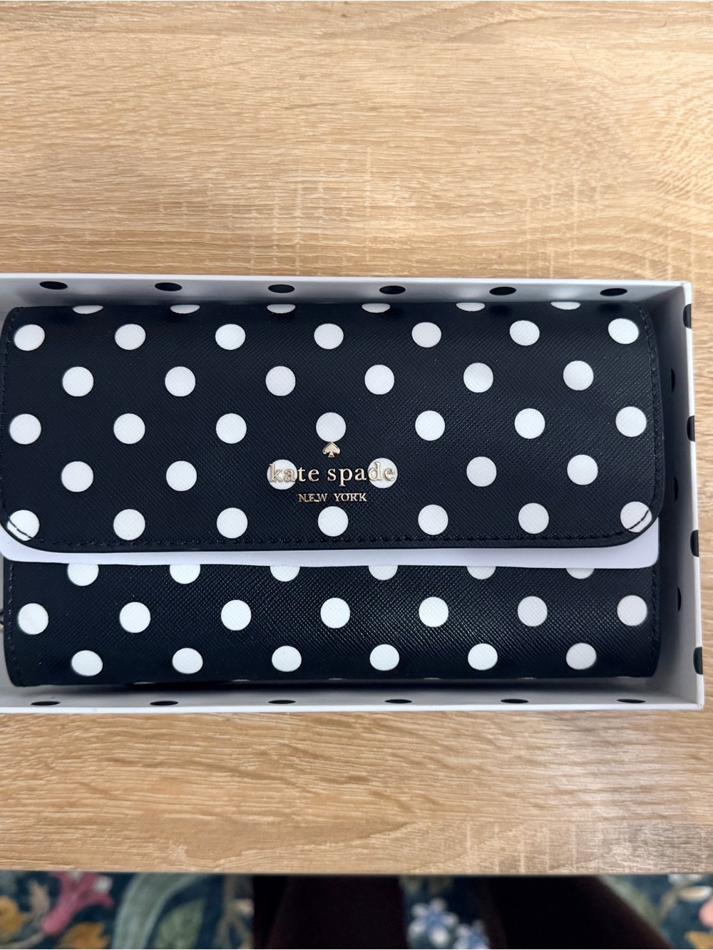 Brand New Kate Spade Polka Dot Wristlet